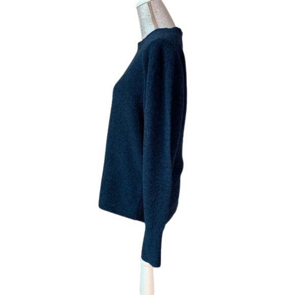 BANANA REPUBLIC Aire Wool Blend Crewneck Sweater in BLUE Size LARGE - Picture 5 of 11